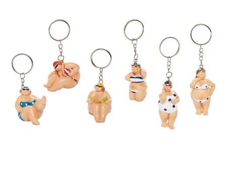 Beach Lady Keychains, Asst. of 6 on Sale