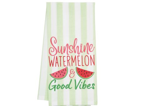 Watermelon & Good Vibes Kitchen Towel For Cheap