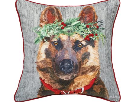 German Shepard Flower Pillow Sale