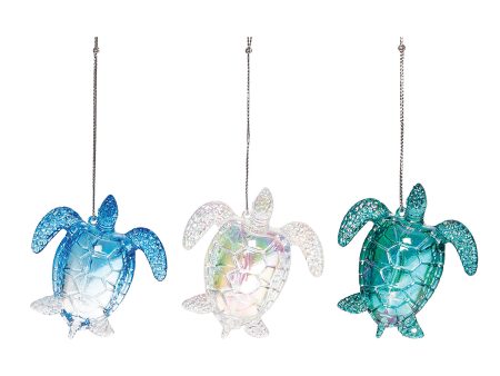 Acrylic Sea Turtle Ornaments, Asst. 3 For Sale