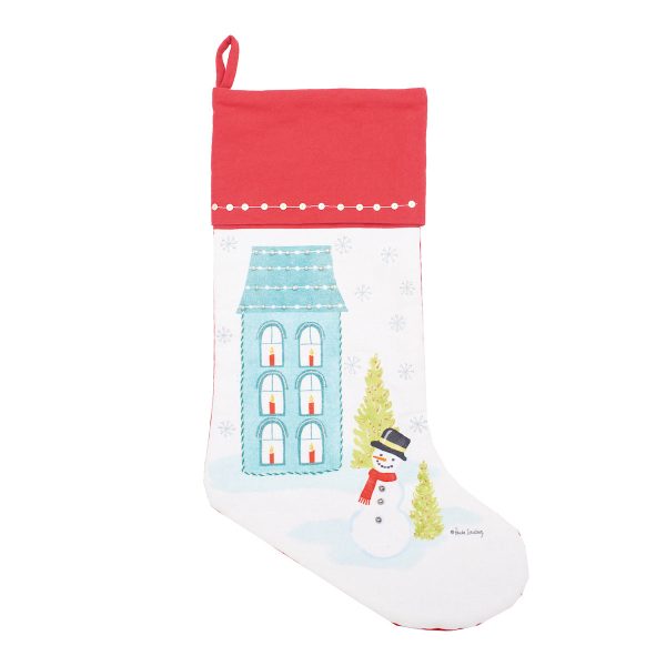 Aqua House & Snowman Stocking For Cheap