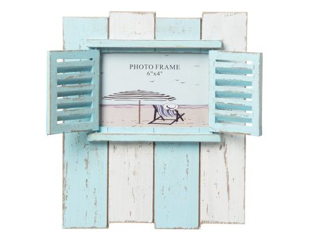 White with Light Blue Boards Frame Sale