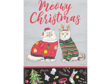 Meowy Christmas Garden Flag Discount