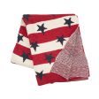 Stars And Stripes Knit Throw Fashion