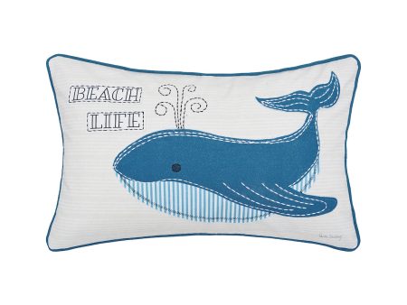 Whale Beach Life Pillow For Sale