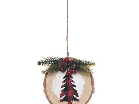 Tree Buffalo Plaid Ornament Online now