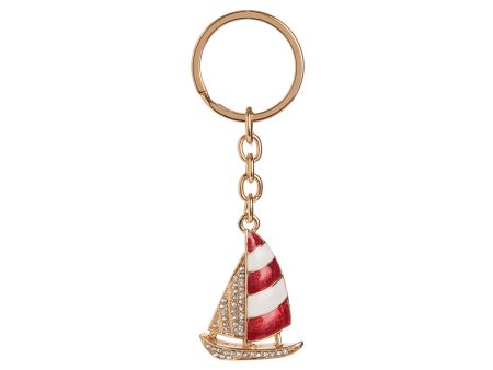 1.15 in. Metal Sailboat Keychain Online