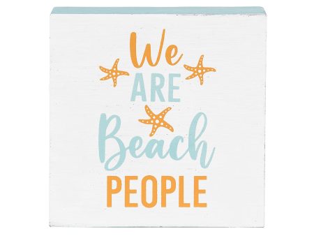 We Are Beach People Shelf Block Hot on Sale