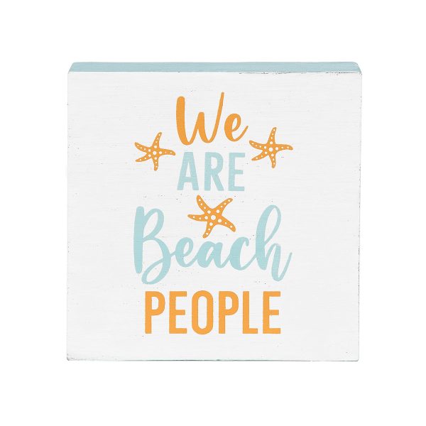 We Are Beach People Shelf Block Hot on Sale