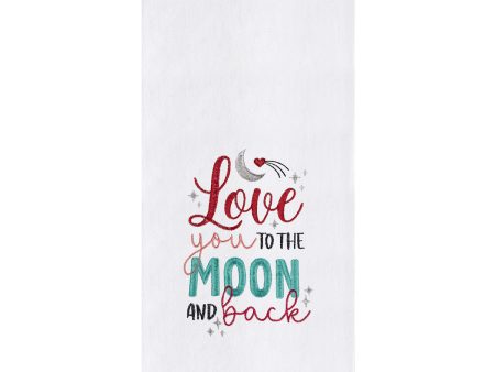 Love You To the Moon Kitchen Towel For Cheap