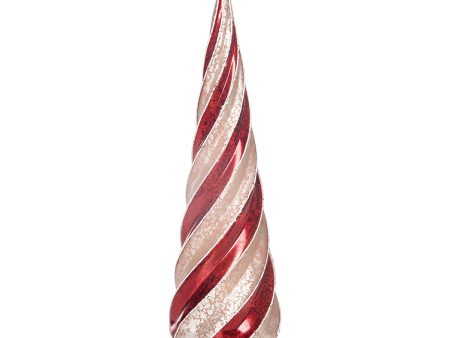 12 in. Peppermint Twist Glass Tree Discount