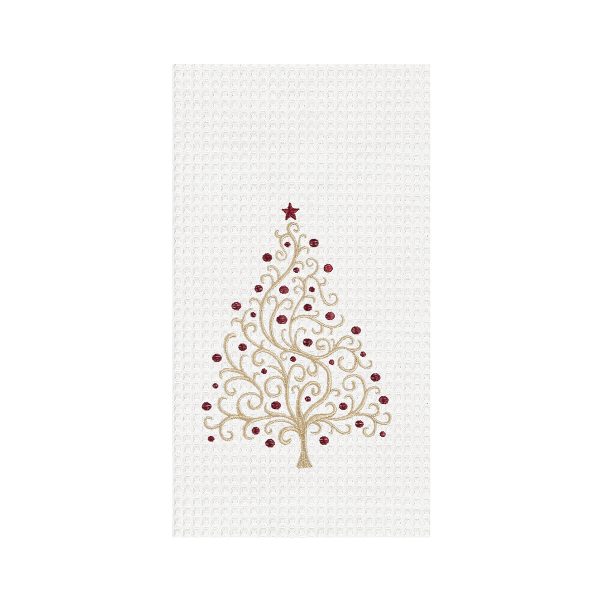 Christmas Tree Swirl Kitchen Towel Supply