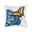 Botanical Butterfly Floral Pillow Online