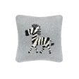 Zebra Knit Mini Pillow Online Sale