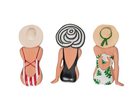 Skinny Swimsuit Ladies Magnets, Asst. of 3 Supply