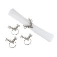 Silver Deer Head Napkin Ring, Set of 4 Fashion