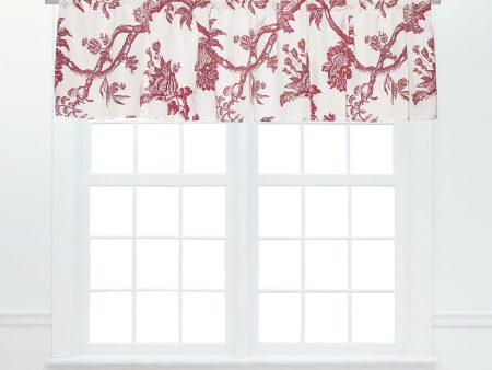 Arcadia Crimson Valance Online Hot Sale