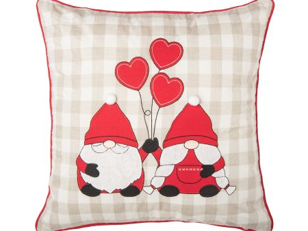 Valentine Gnomes Hearts Pillow For Sale