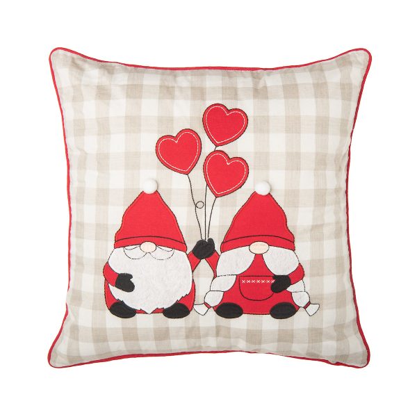 Valentine Gnomes Hearts Pillow For Sale