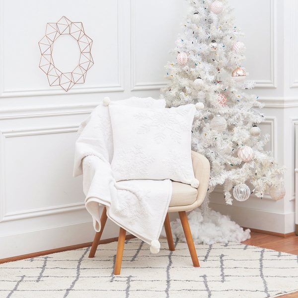 White Snowflake Pillow Online