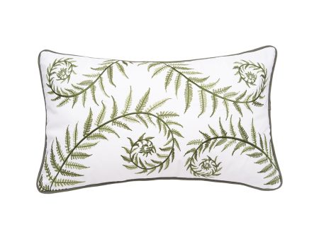 Fiddlehead Fern Indoor Outdoor Lumbar Pillow For Discount