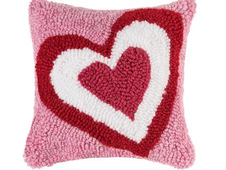 Triple Heart Hooked Mini Pillow Supply