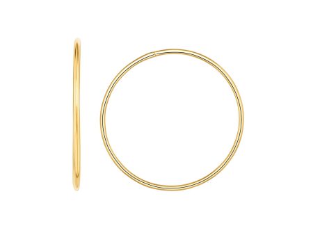 14K Gold 1.2x30mm Endless Hoops Supply