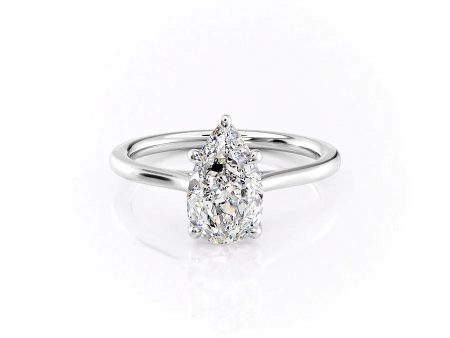 The Lexie Set With A 1.5 Carat Pear Moissanite on Sale