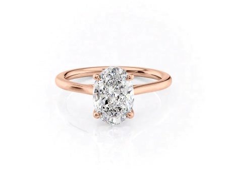 The Lexie Set With A 3 Carat Oval Moissanite For Cheap